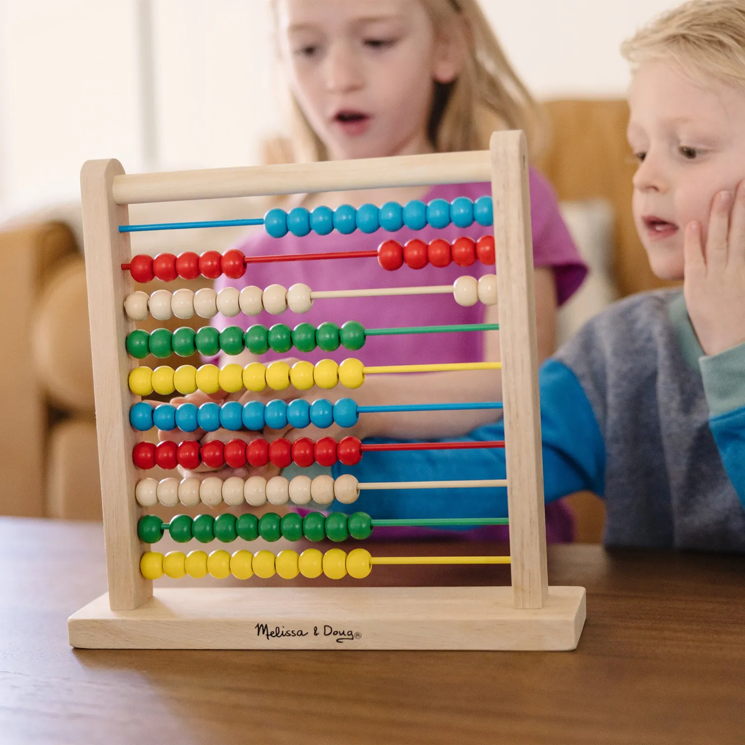Melissa & Doug Houten Abacus telraam 100 kralen