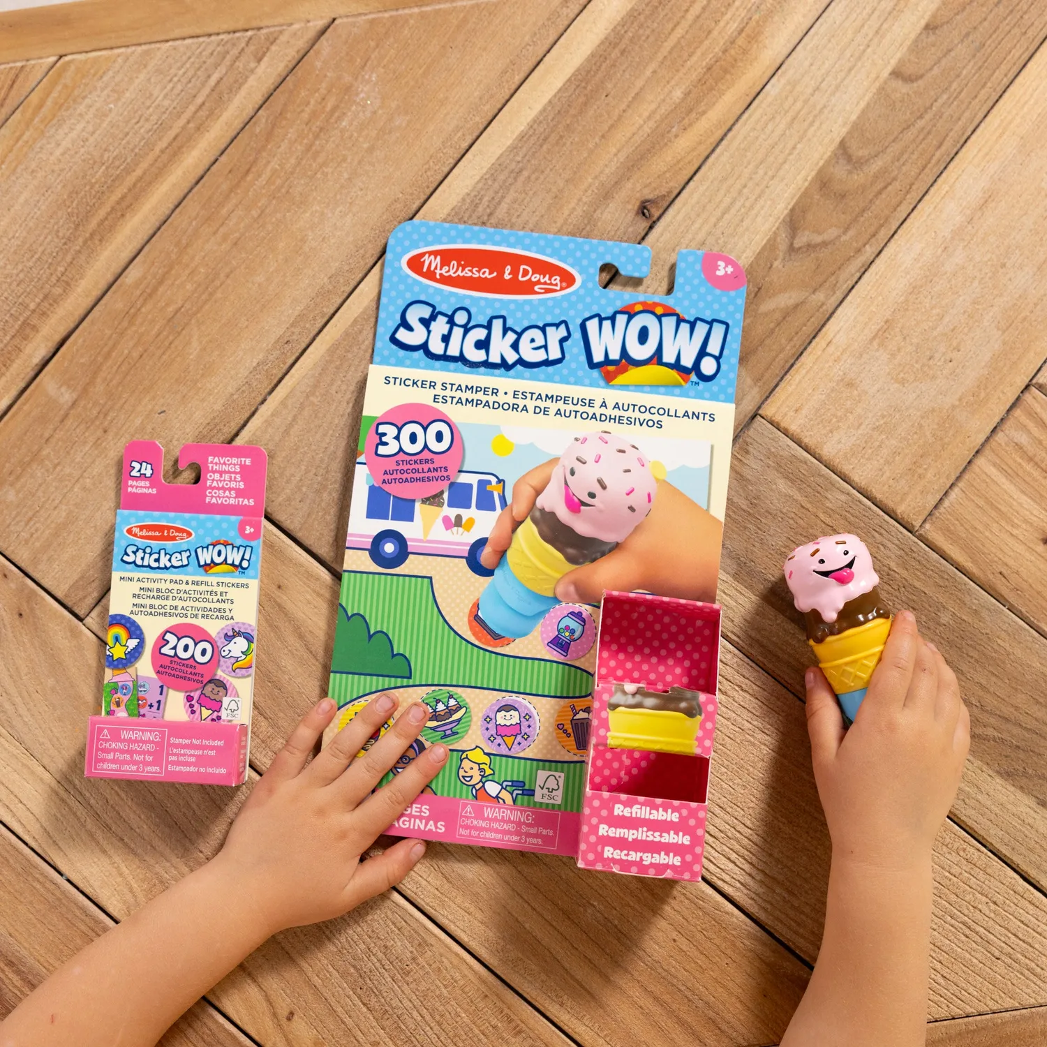 Melissa & Doug Sticker WOW Ice Cream stickerboek bundel 500 stuks
