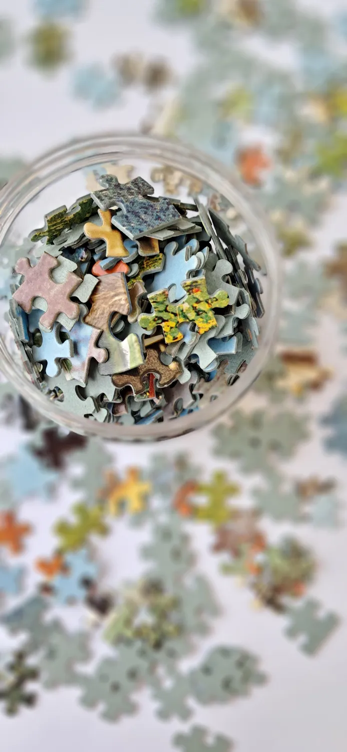 De Potjeskast Puzzel Klein puzzelstukjes 750 ml