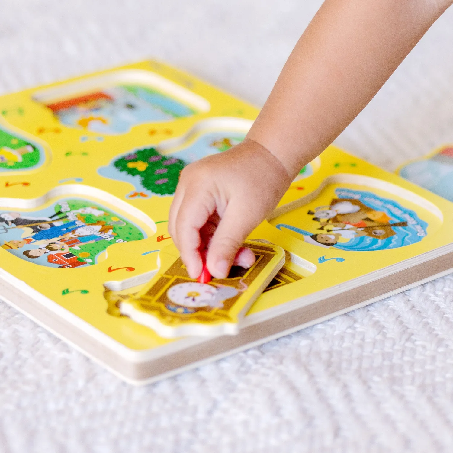 Melissa & Doug Nursery Rhymes 1 geluidspuzzel 6 stukjes hout
