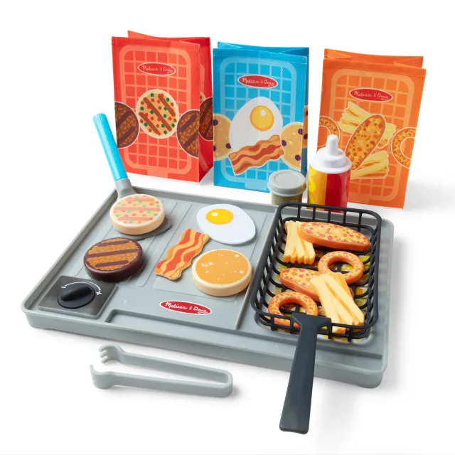 Melissa & Doug Water WOW Flip & Fry grill speelset verkleurend