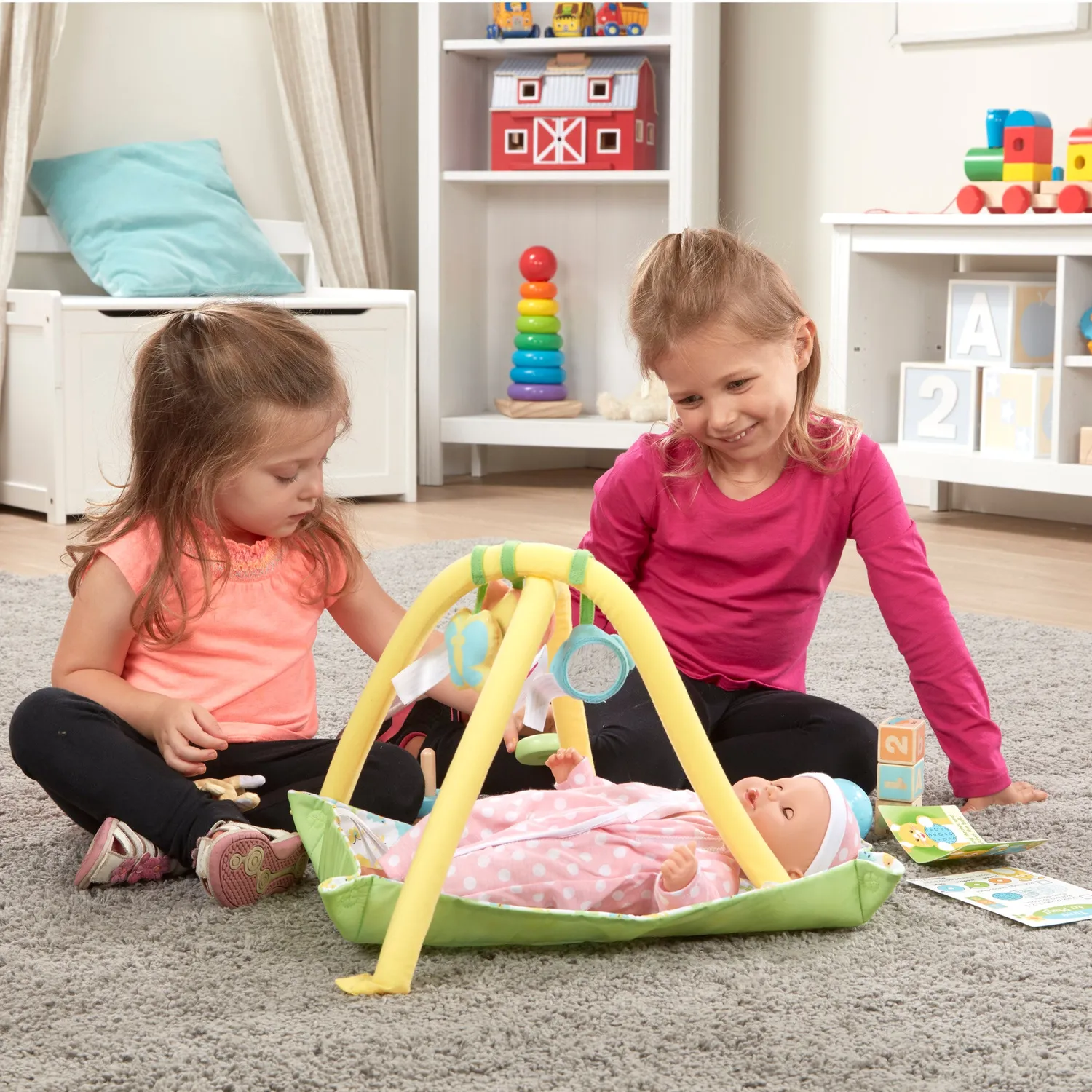 Melissa & Doug Mine to Love Toy Time poppen speelset 16-delig