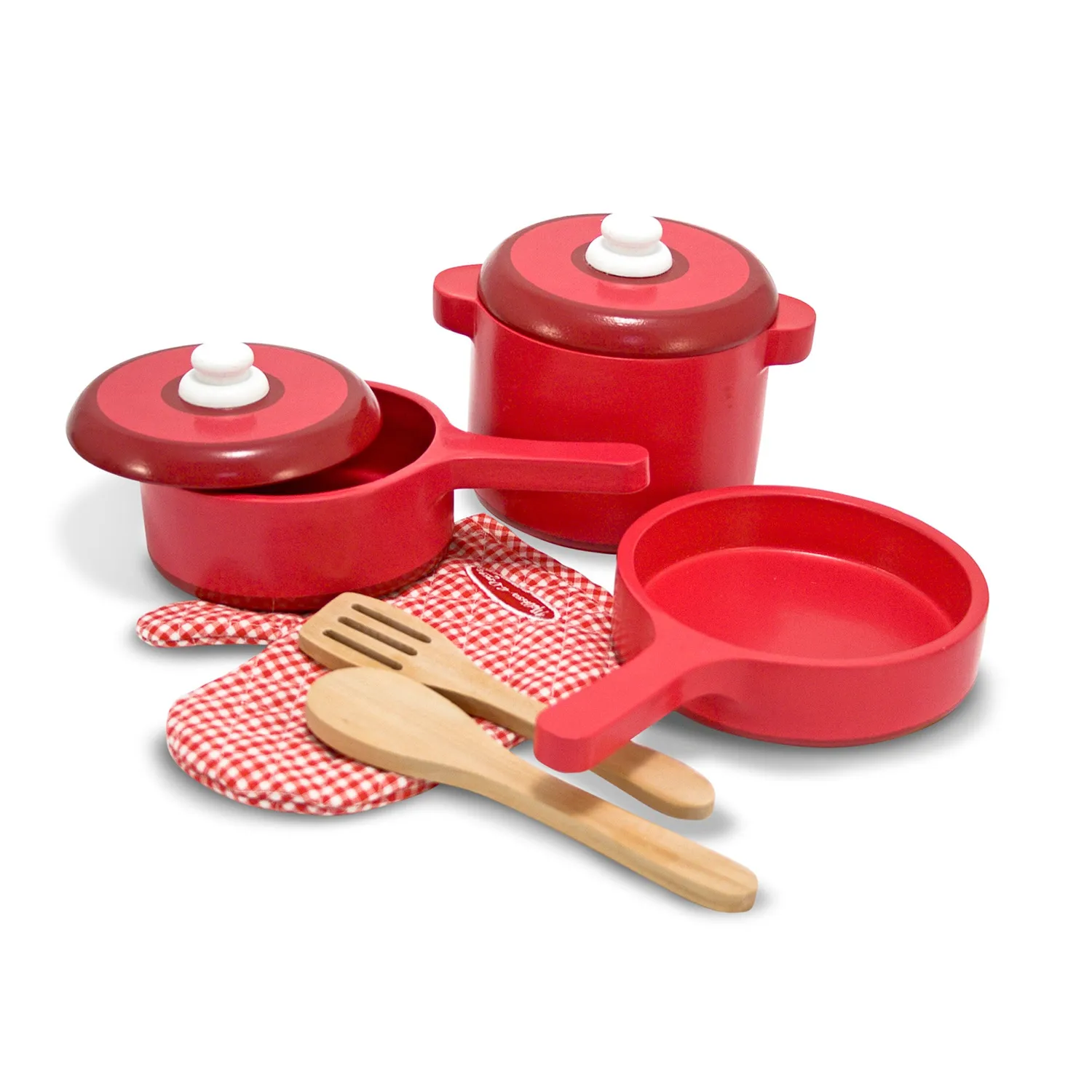 Melissa & Doug Wooden Kitchen Accessory Play Set 8-delig hout