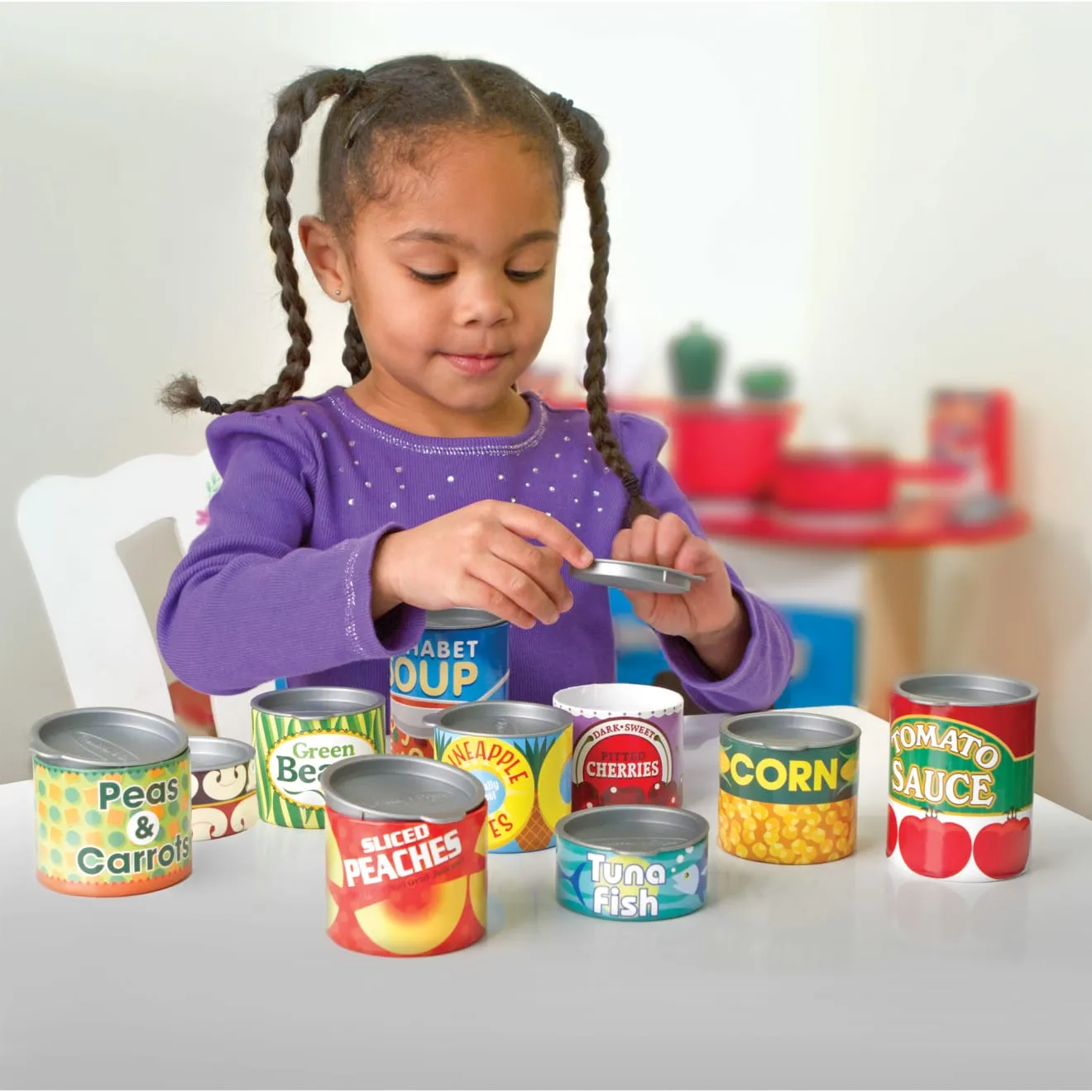Melissa & Doug Let's Play House Grocery Cans speelblikjes