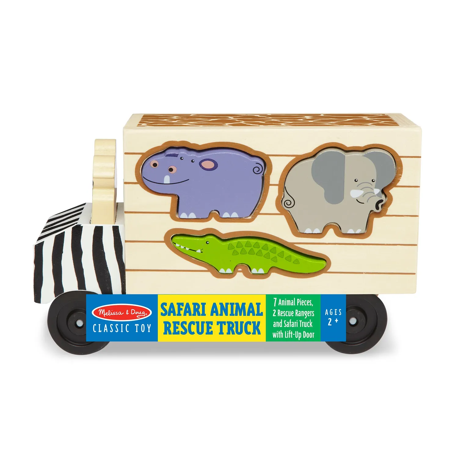 Melissa & Doug Animal Rescue safari speelset 10-delig houten