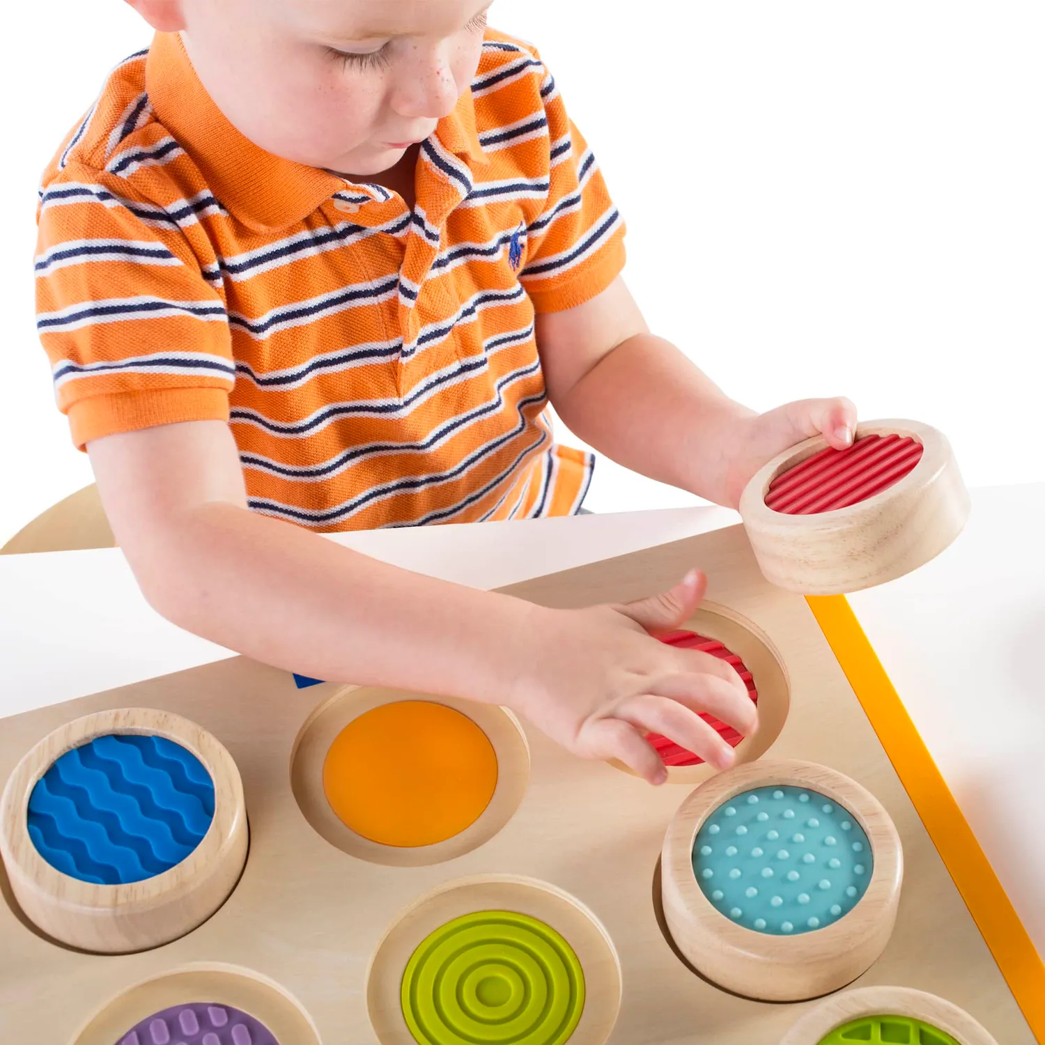 Guidecraft Tactile Search and Match voelpuzzel 9 texturen