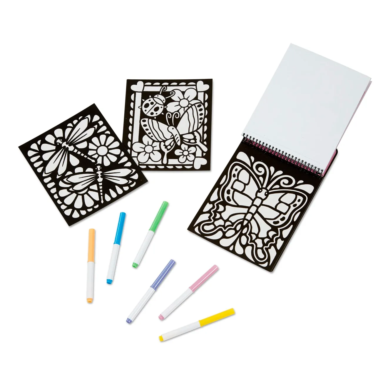 Magic Velvet Vlinder Kleurboek met Stiften