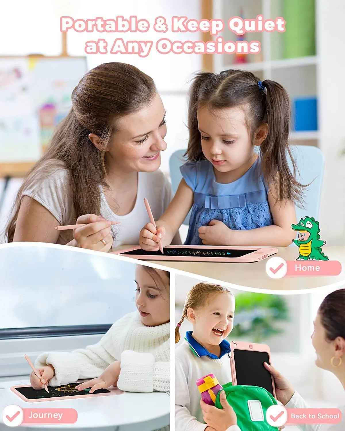 KOKODI tekentablet 10 inch blauw uitwisbaar voor kids