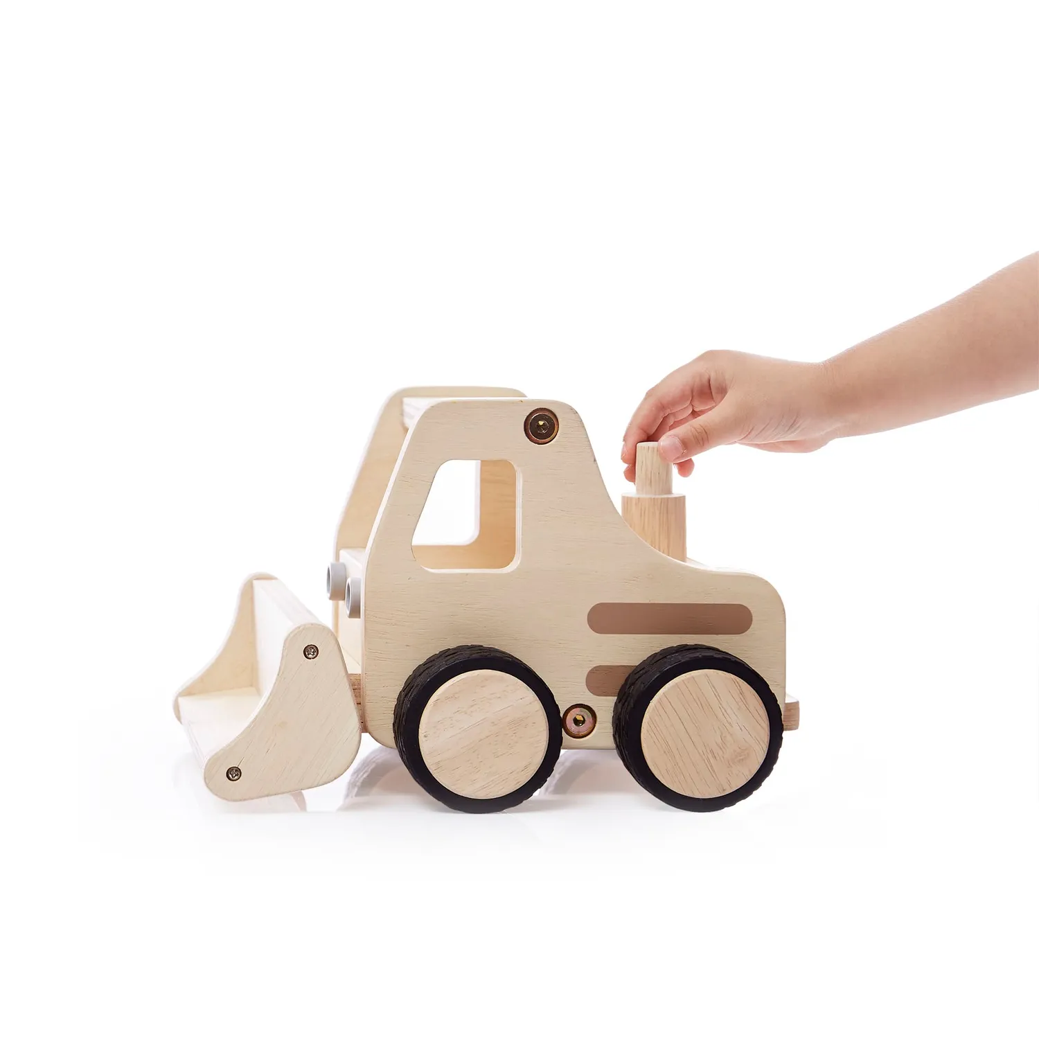 Guidecraft Wooden Front Loader houten shovel berken
