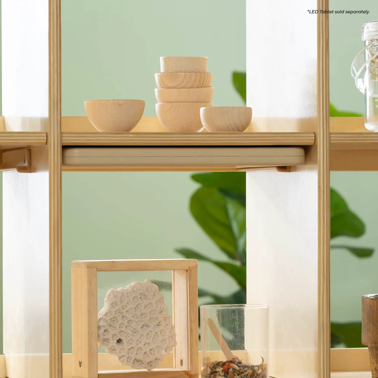 Guidecraft EdQ Curated Storage 3x3 kinderkast natural 9-vaks