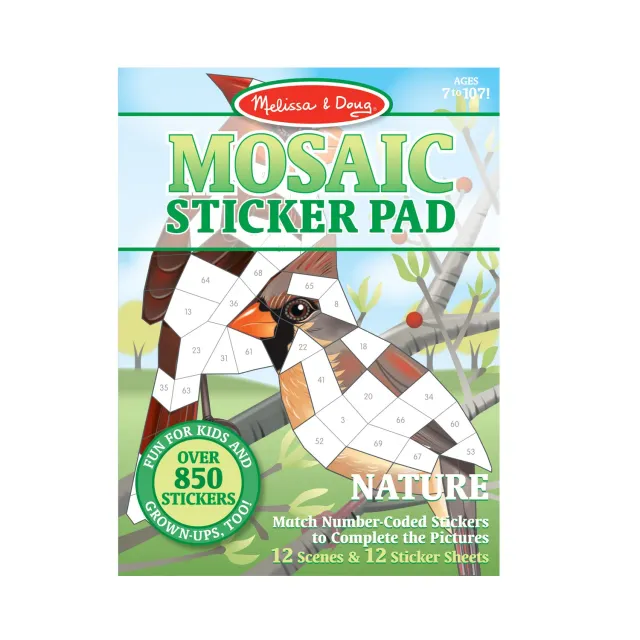 Melissa & Doug Mosaic Sticker Pad mozaiekboek natuur 850+ st