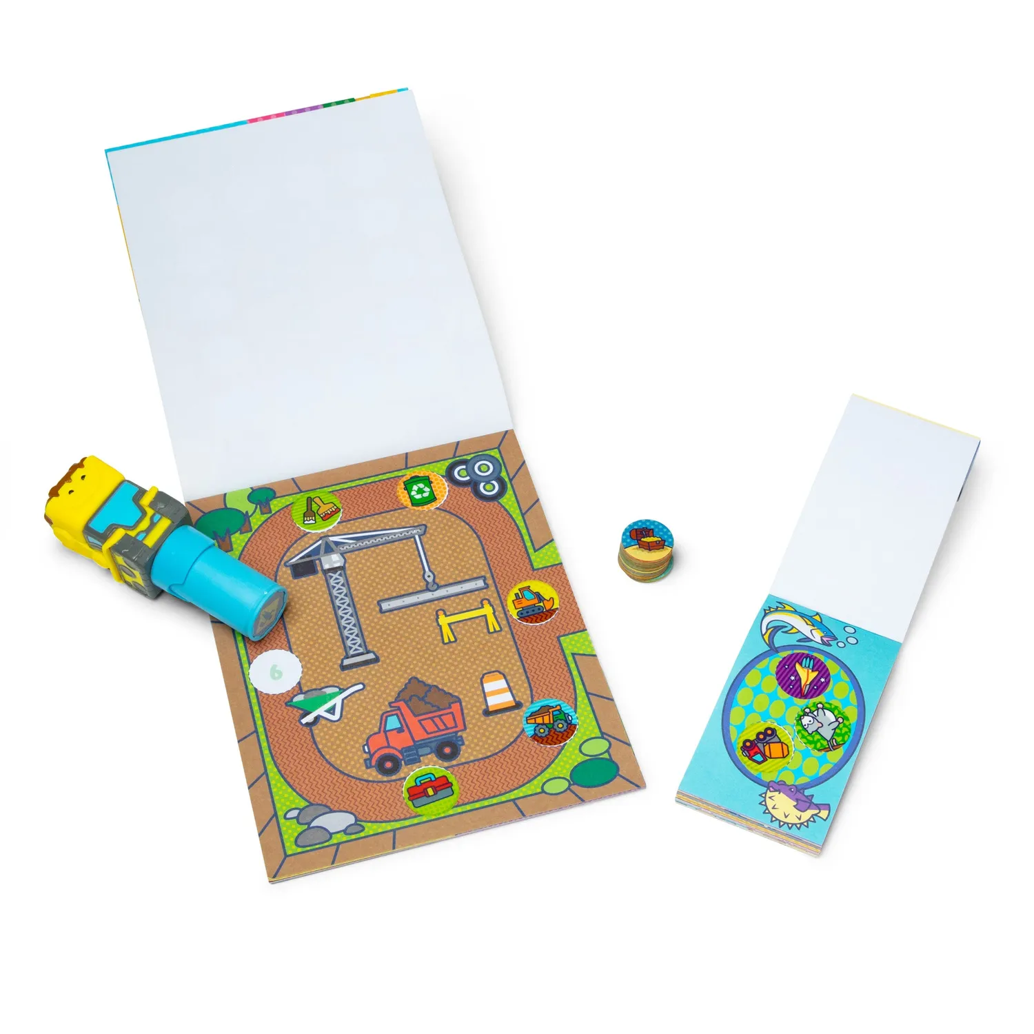 Melissa & Doug Sticker WOW Bulldozer Stickerstempelset