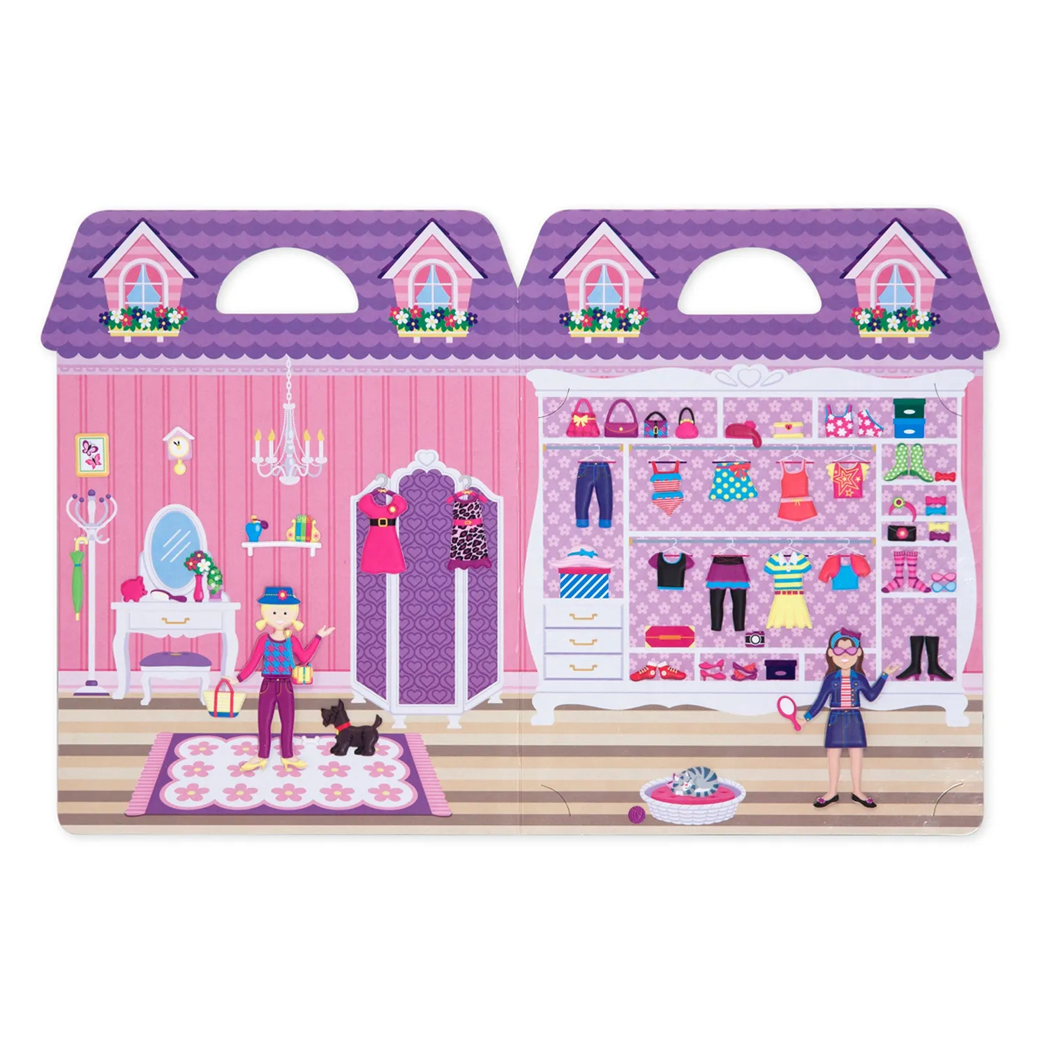 Melissa & Doug Puffy Sticker Dress-Up stickerboek 76 stickers