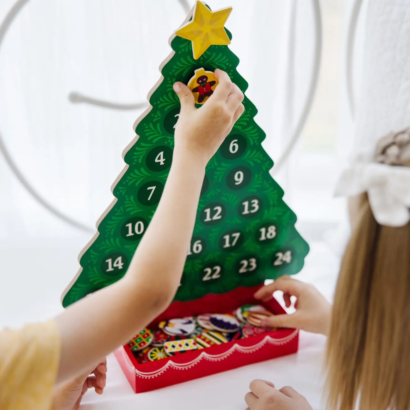 Melissa & Doug Countdown to Christmas adventskalender hout 25-delig