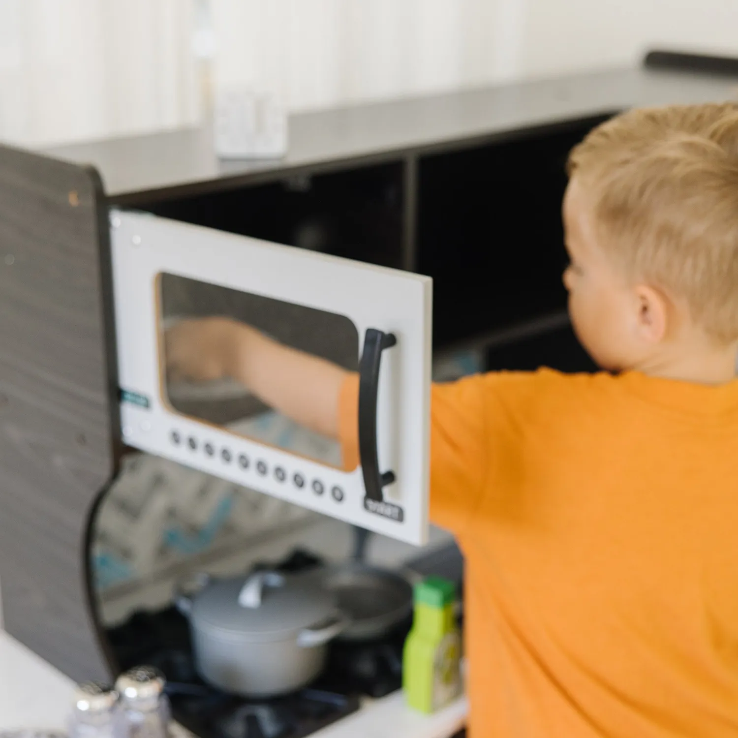 Melissa & Doug houten speelkeuken charcoal 1 meter groot