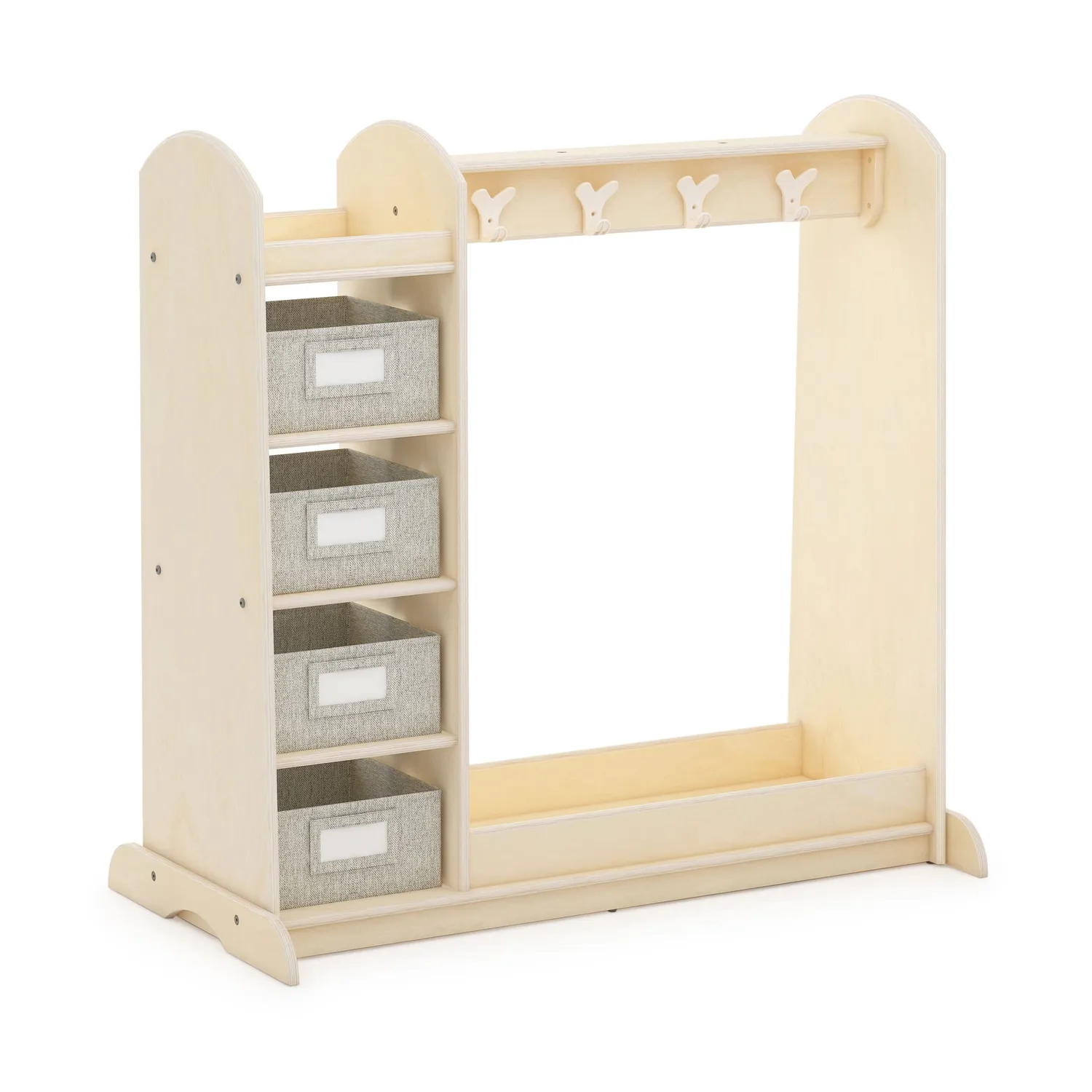 Guidecraft EdQ Dress Up verkleedkast met bakken wit