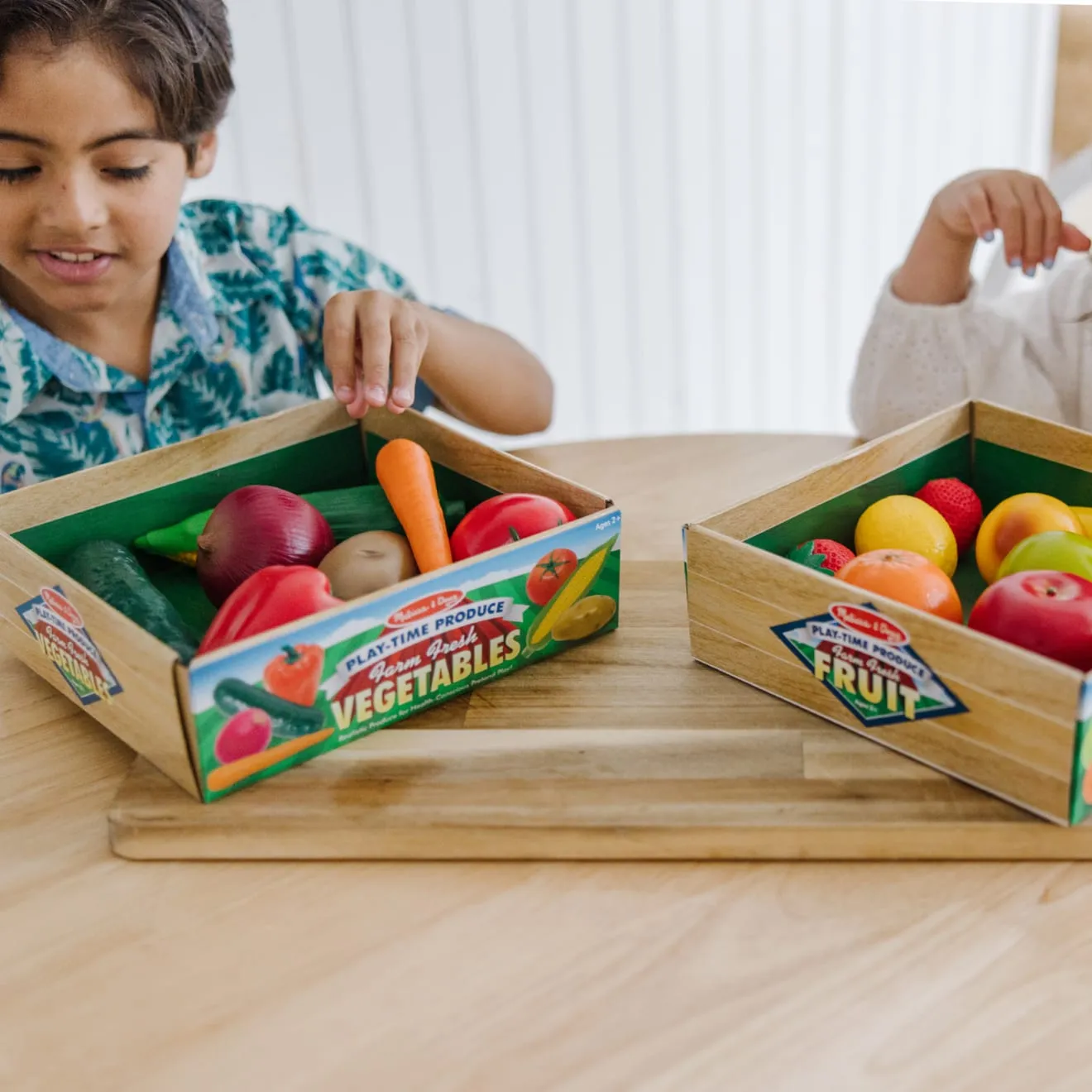 Melissa & Doug Fruit & Veggies speelgoedeten set 16-delig