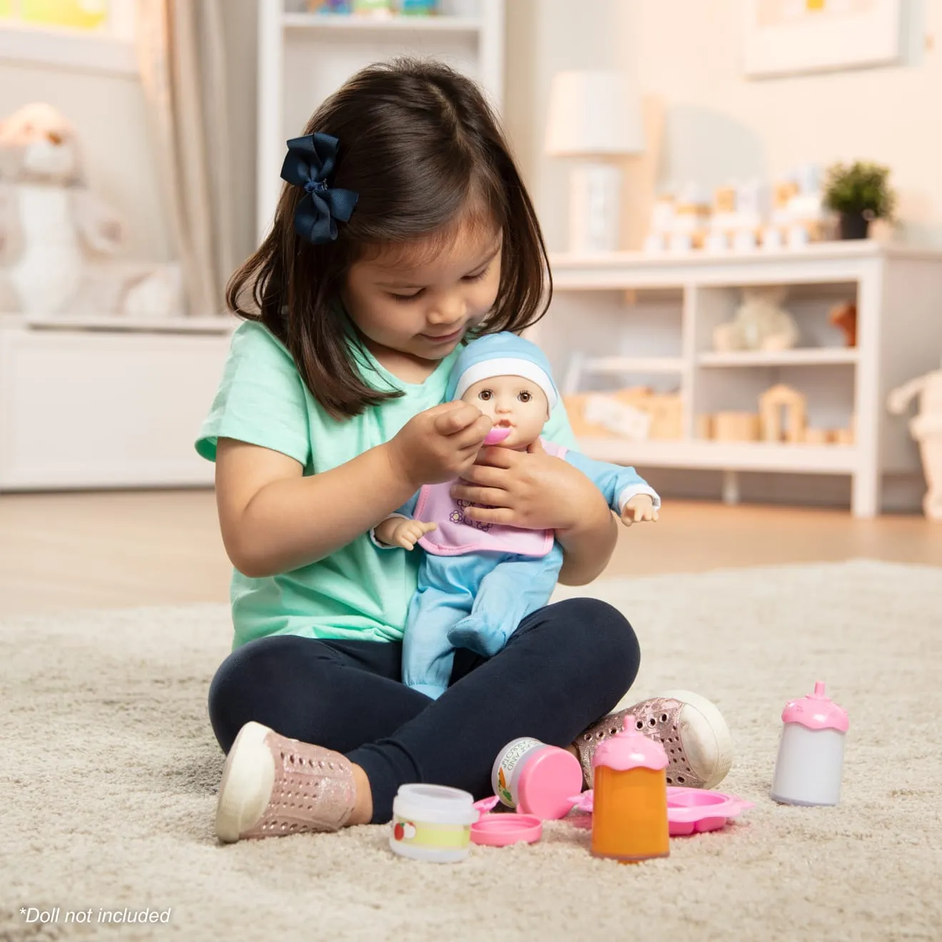 Melissa & Doug Mine to Love Baby Food & Bottle poppenset 8-delig