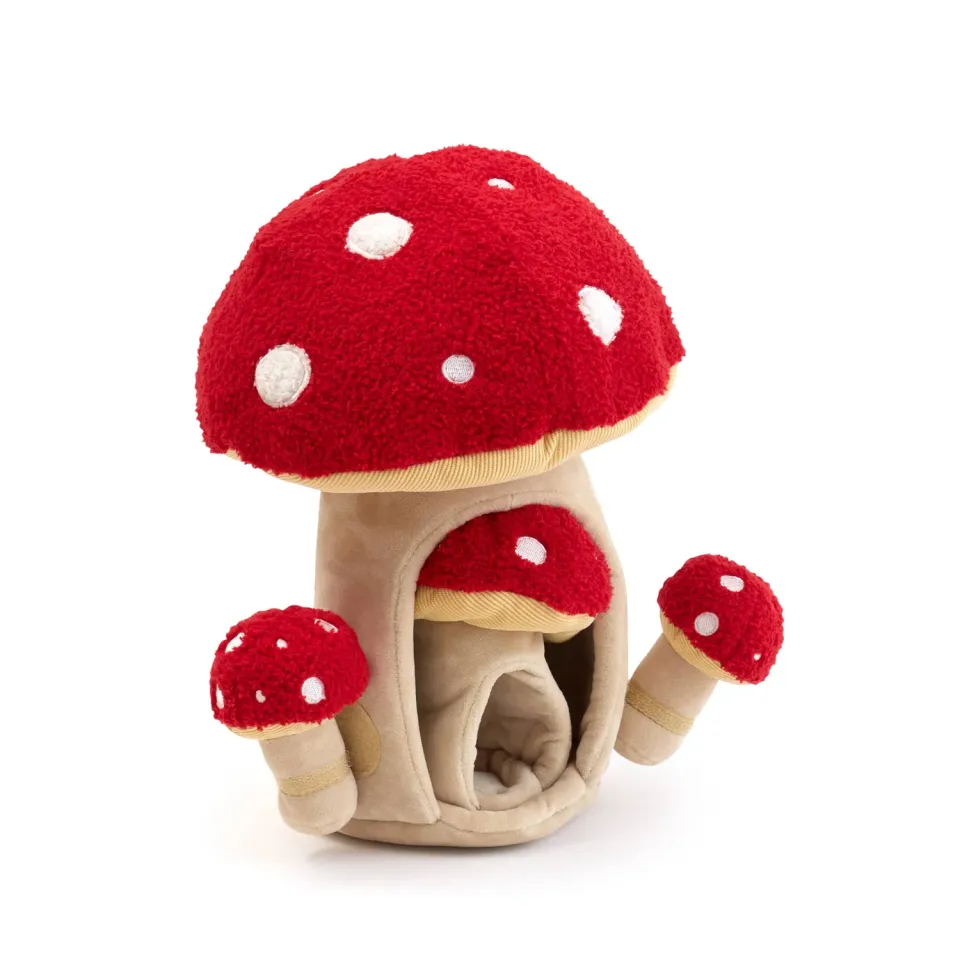 Guidecraft Plush Mushrooms knuffels set van 4