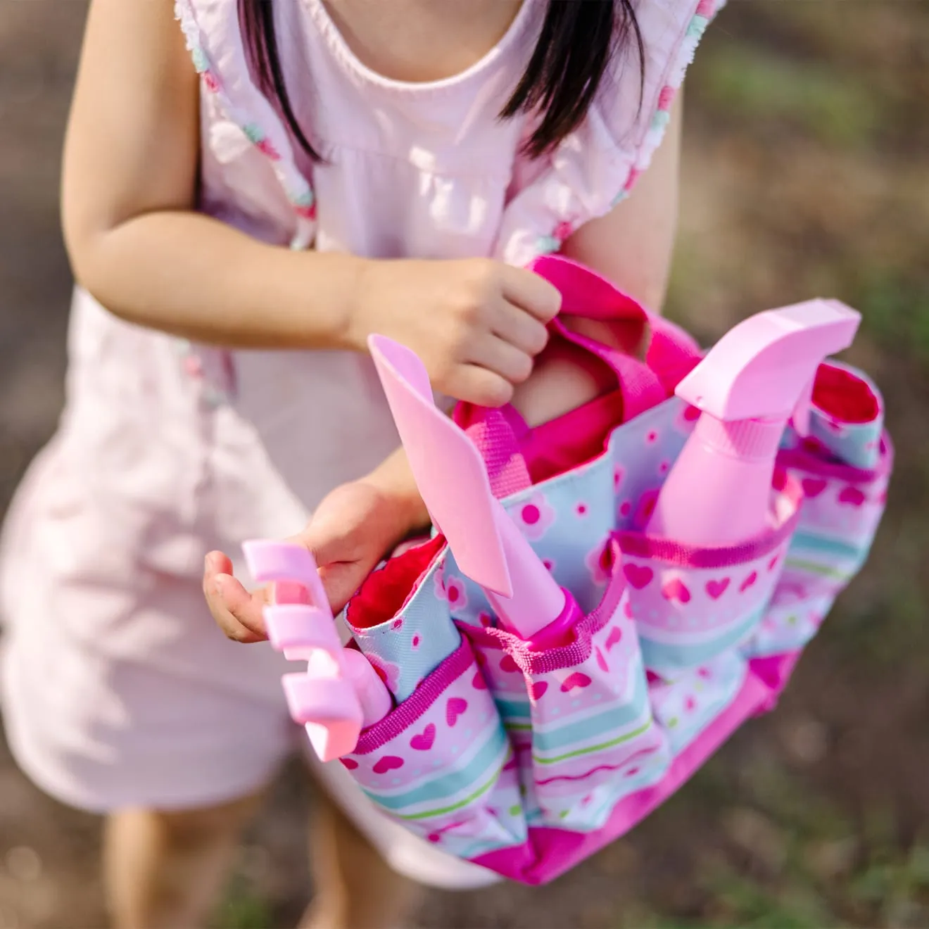 Melissa & Doug Pretty Petals Tote Set tuinset met tas