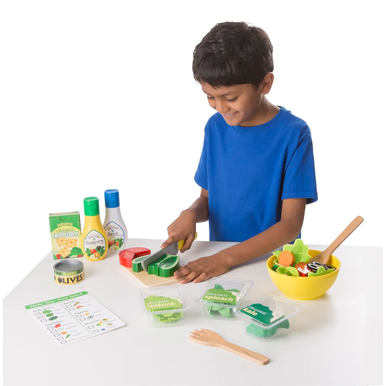 Melissa & Doug Slice & Toss Salad Set saladeset 52-delig