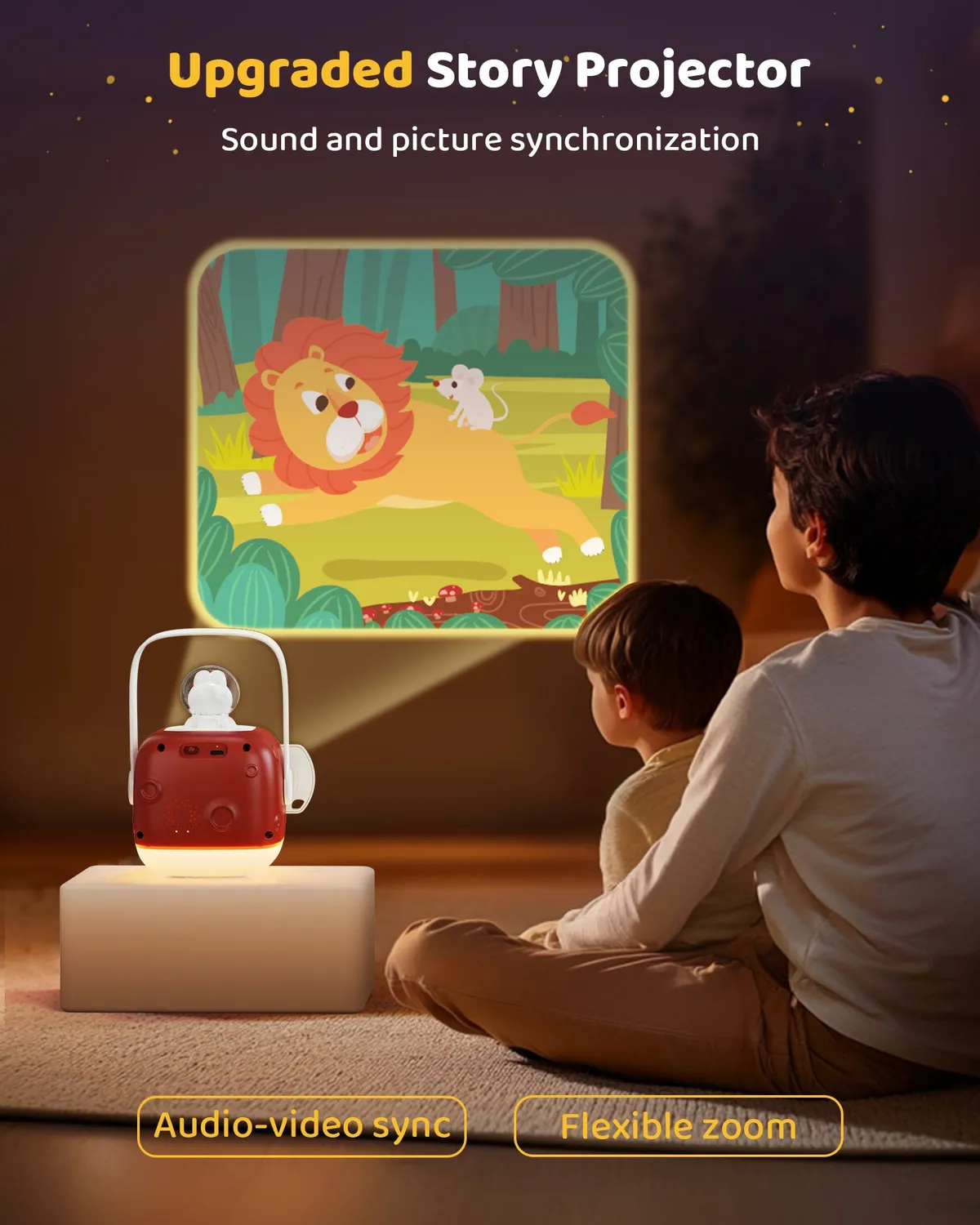KOKODI Story Projector verhalenprojector Rood met bluetooth