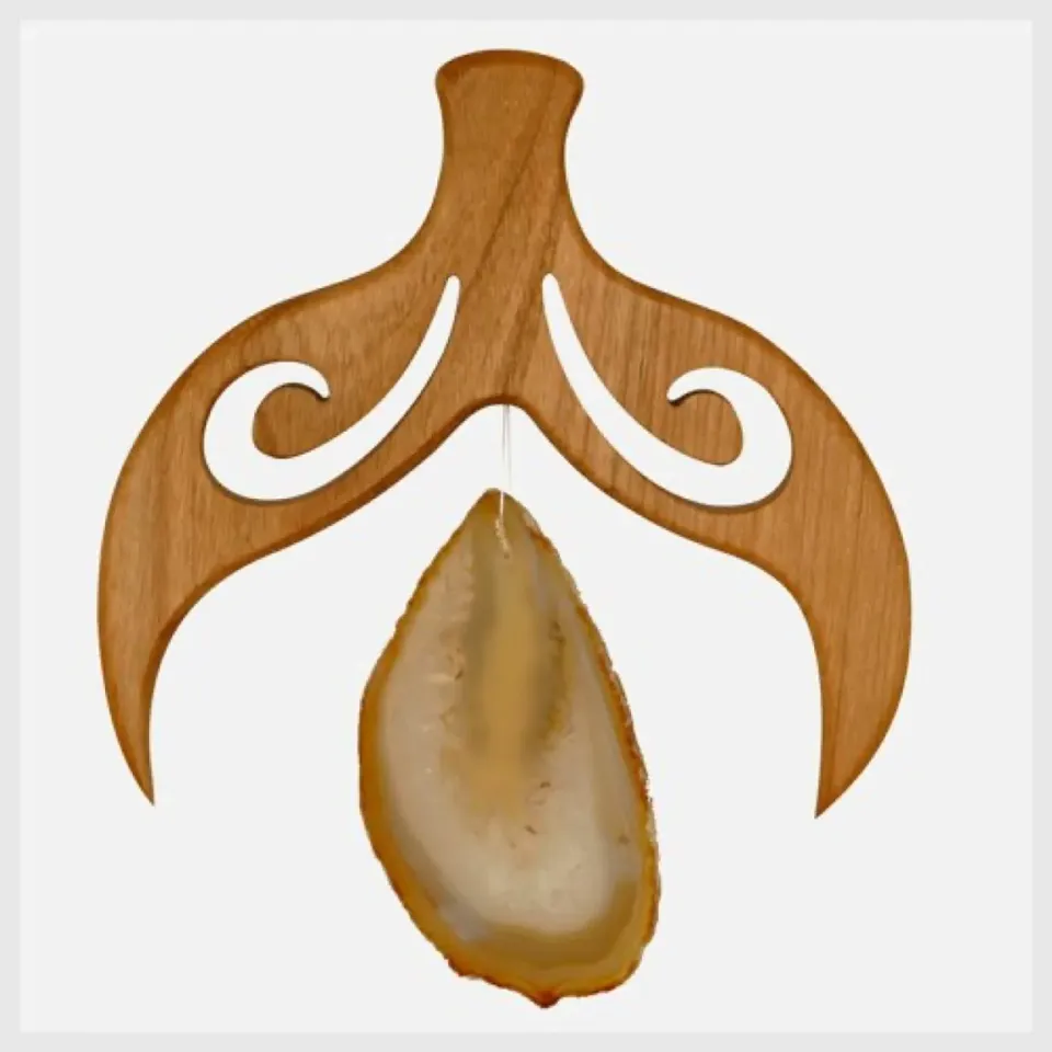 Ginger Fairy Fantasie hangdecoratie naturel agaat