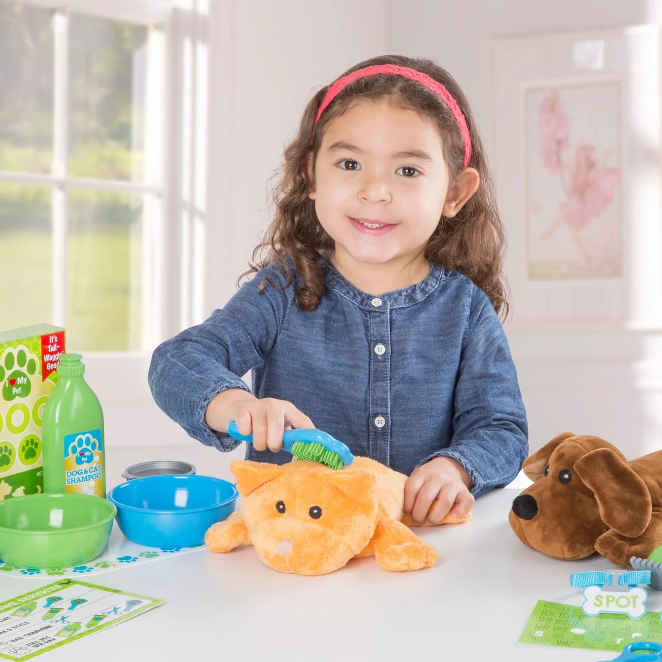 Melissa & Doug dierenverzorgingsset knuffel 24-delig