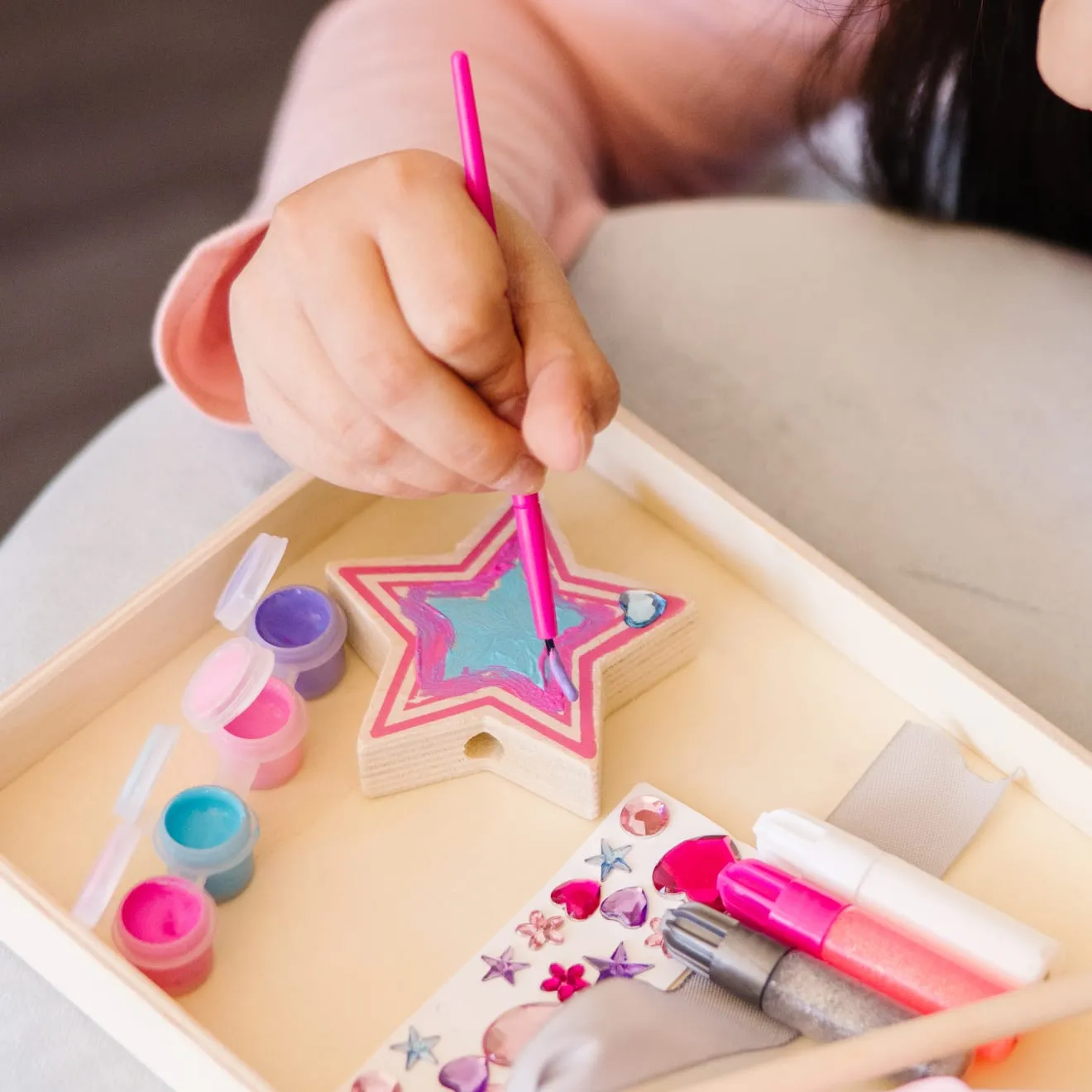 Melissa & Doug prinsessen toverstaf hout knutselset
