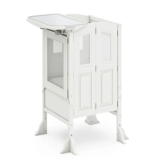 Guidecraft Martha Stewart leertoren linen white met blad peuter