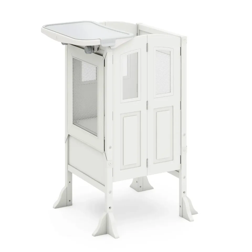 Guidecraft Martha Stewart leertoren linen white met blad peuter