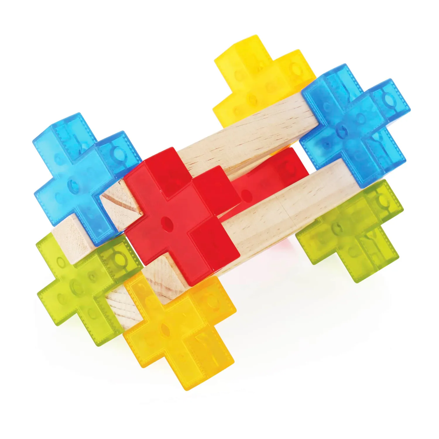 Guidecraft Texo 100 delige bouwset hout constructie