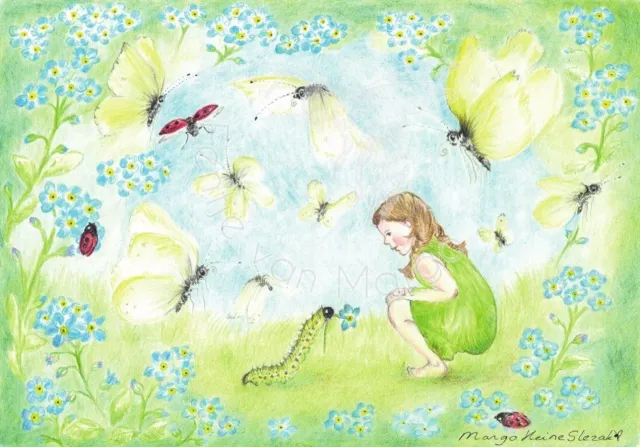 Ginger Fairy Eentje van Margo kaart vergeet-mij-niet
