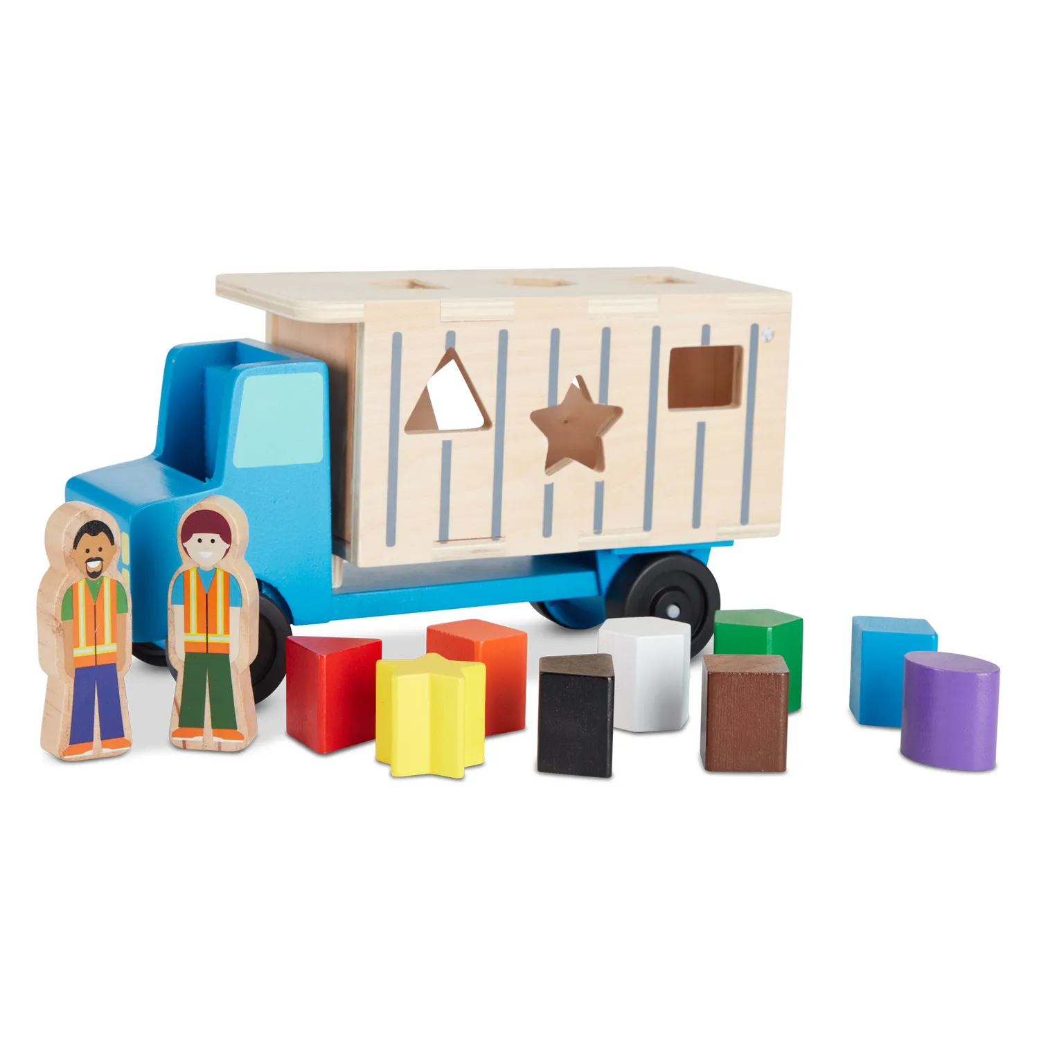 Melissa & Doug Shape-Sorting Dump Truck vormensorteerder hout