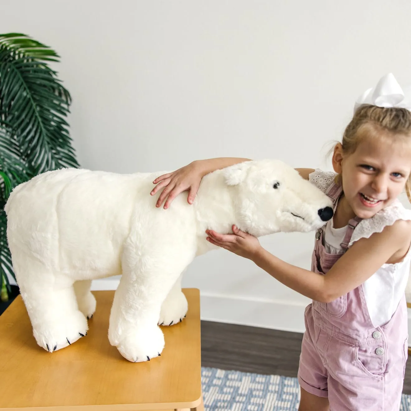 Melissa & Doug Giant Polar Bear knuffel ijsbeer 76 cm pluche