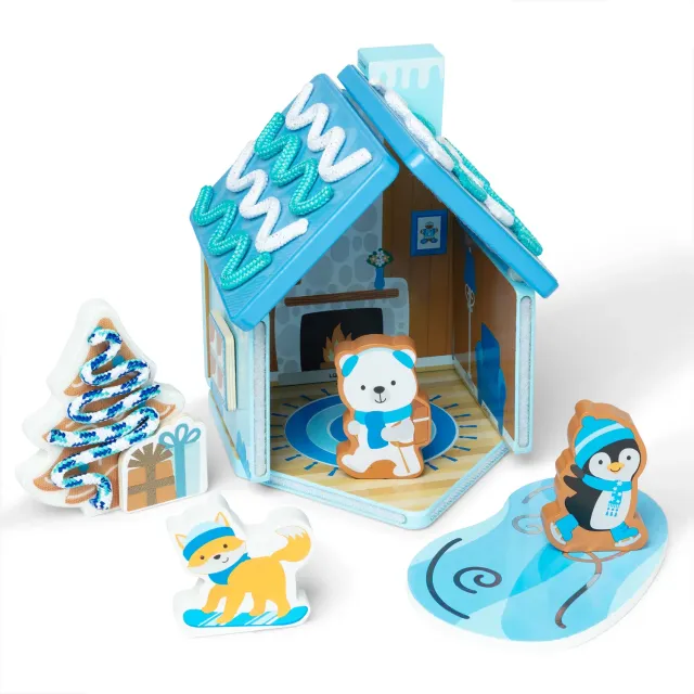 Melissa & Doug peperkoekhuis hout Winter Frost speelset