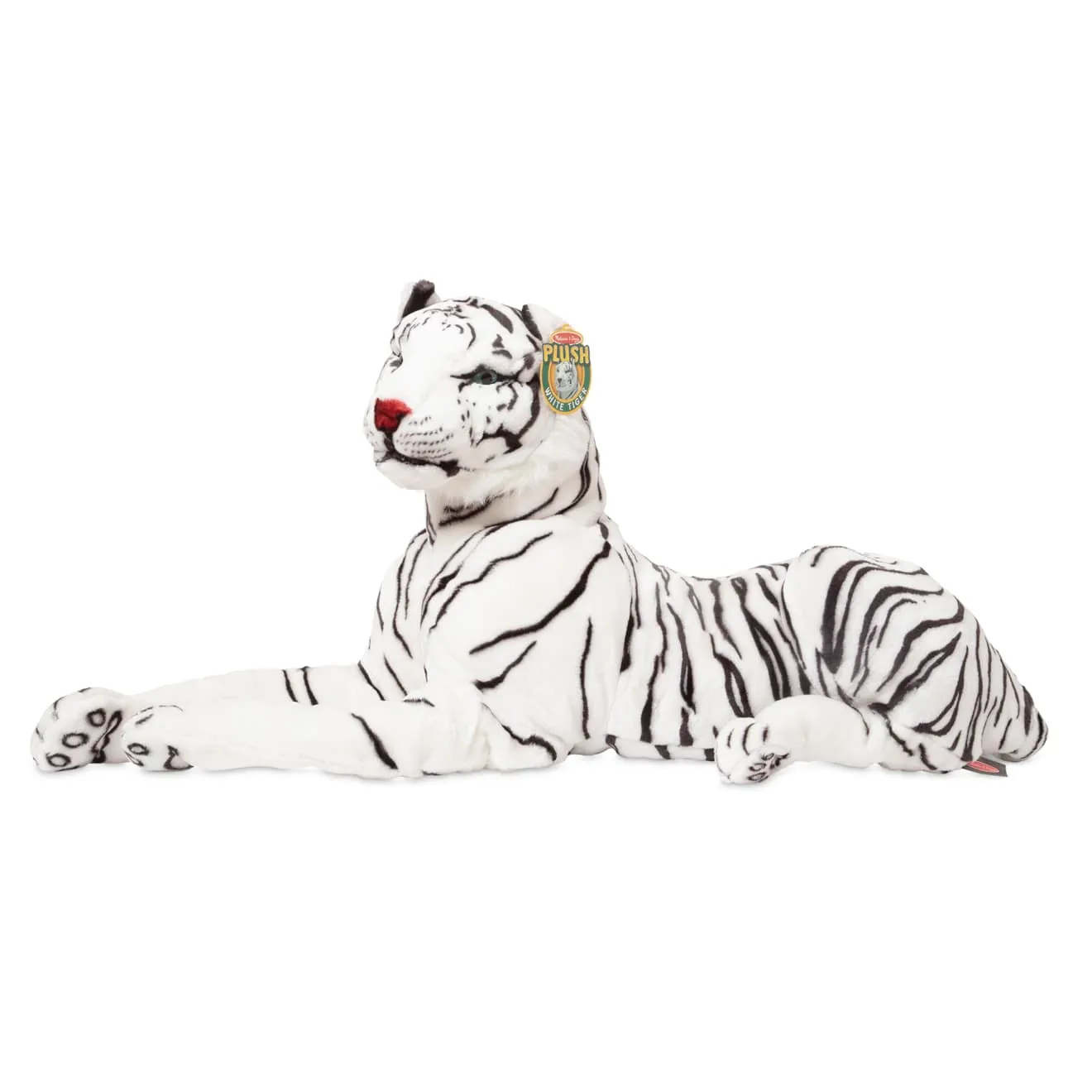 Melissa & Doug White Tiger Giant knuffel tijger groot