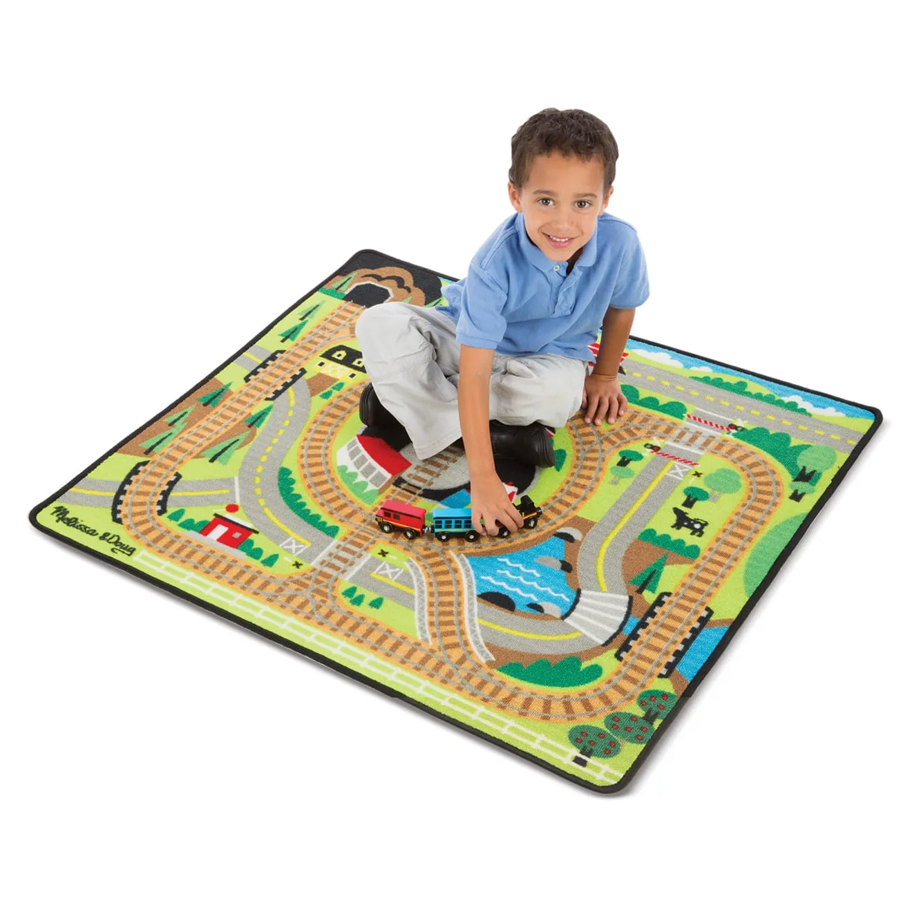 Melissa & Doug Round the Rails speelkleed trein 3 wagons