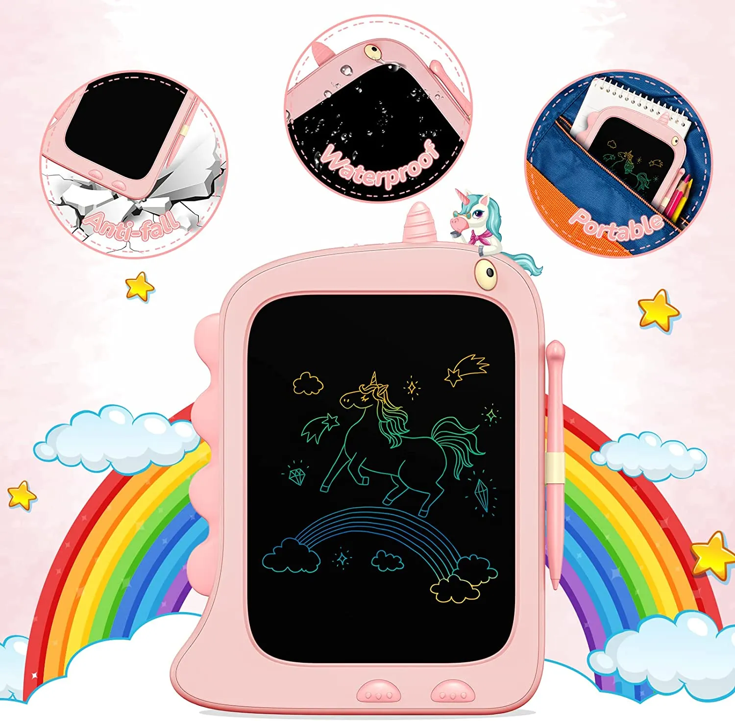 KOKODI LCD Writing Tablet tekenbord 8.5 inch dino groen