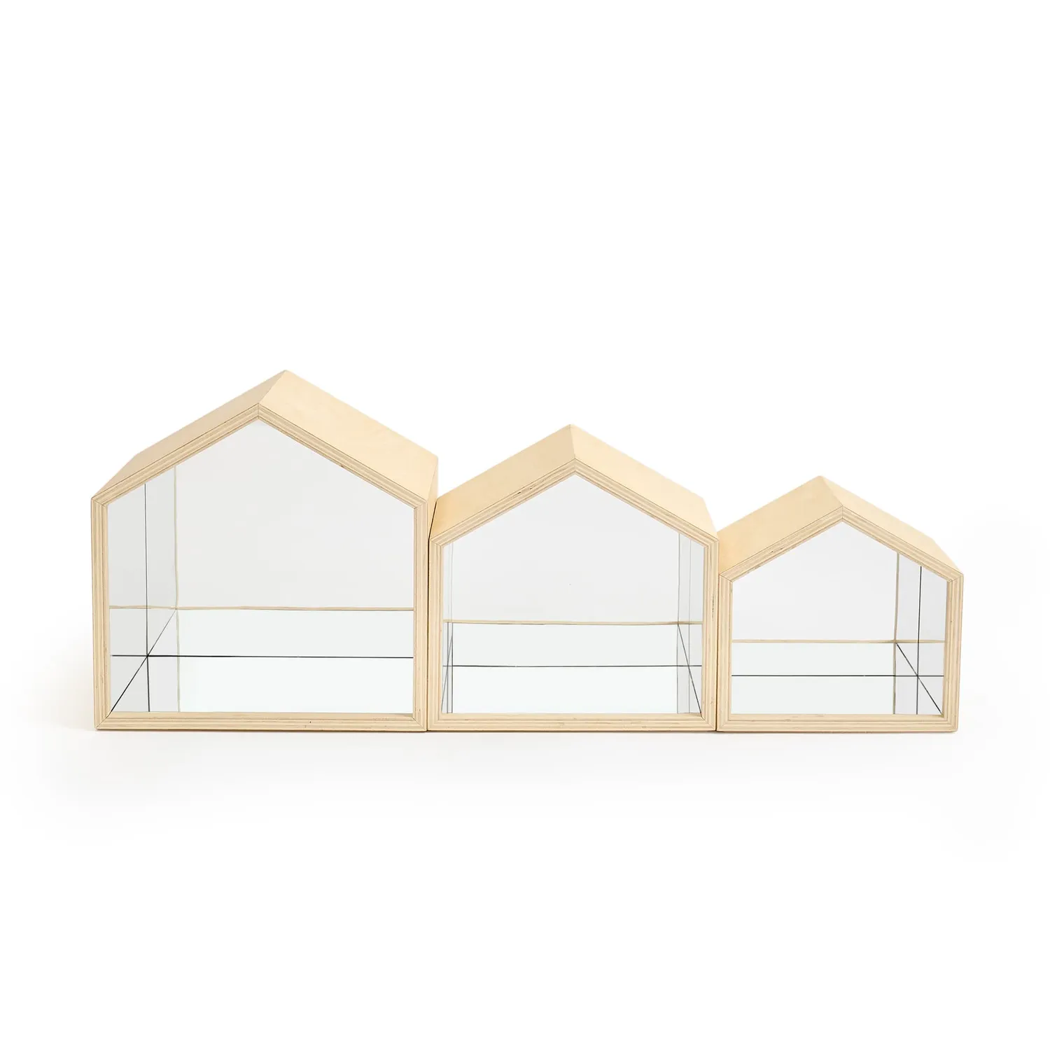 Guidecraft Nesting Mirror Houses spiegelblokken hout