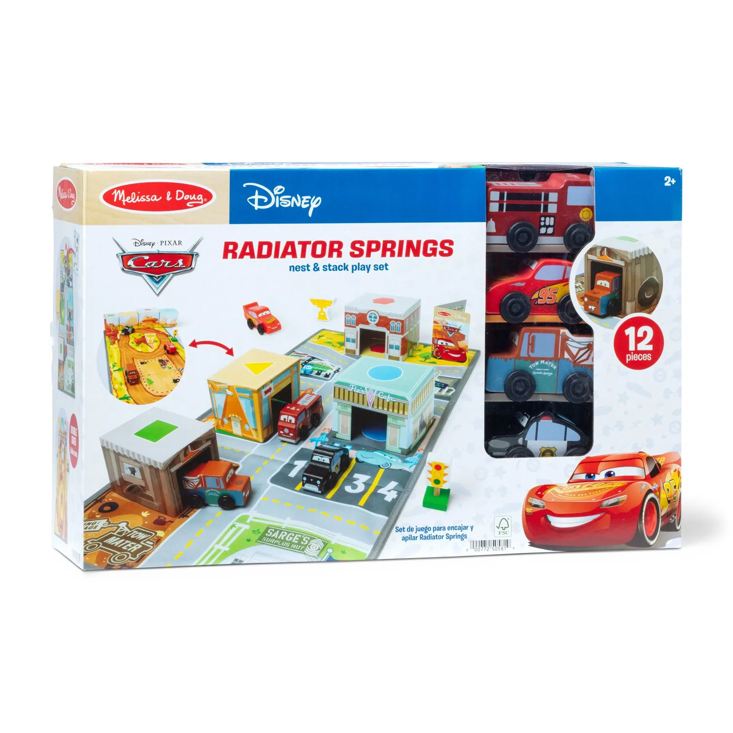 Melissa & Doug Radiator Springs Nest and Stack speelset Cars hout