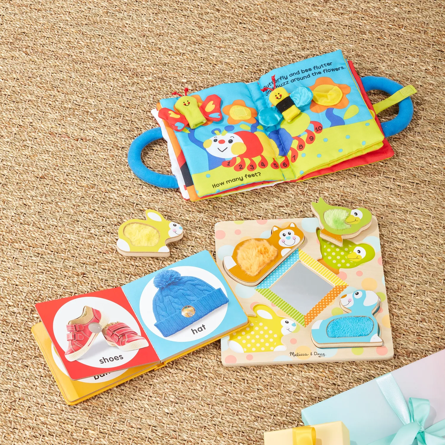 Melissa & Doug Poke-a-Dot First Words kartonboek eerste woordjes