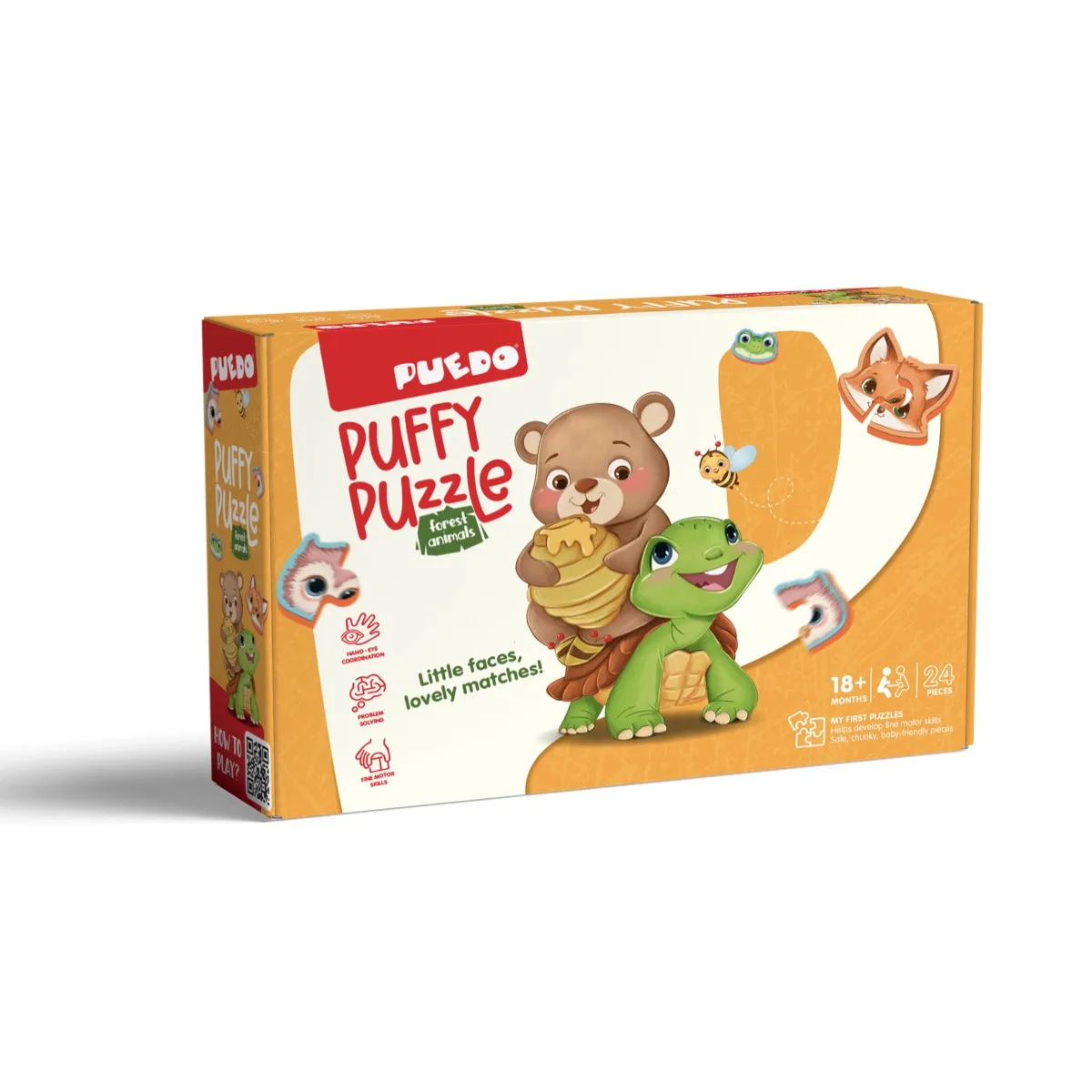 Puedo Puffy Puzzle Forest Animals puzzel bosdieren 18m+