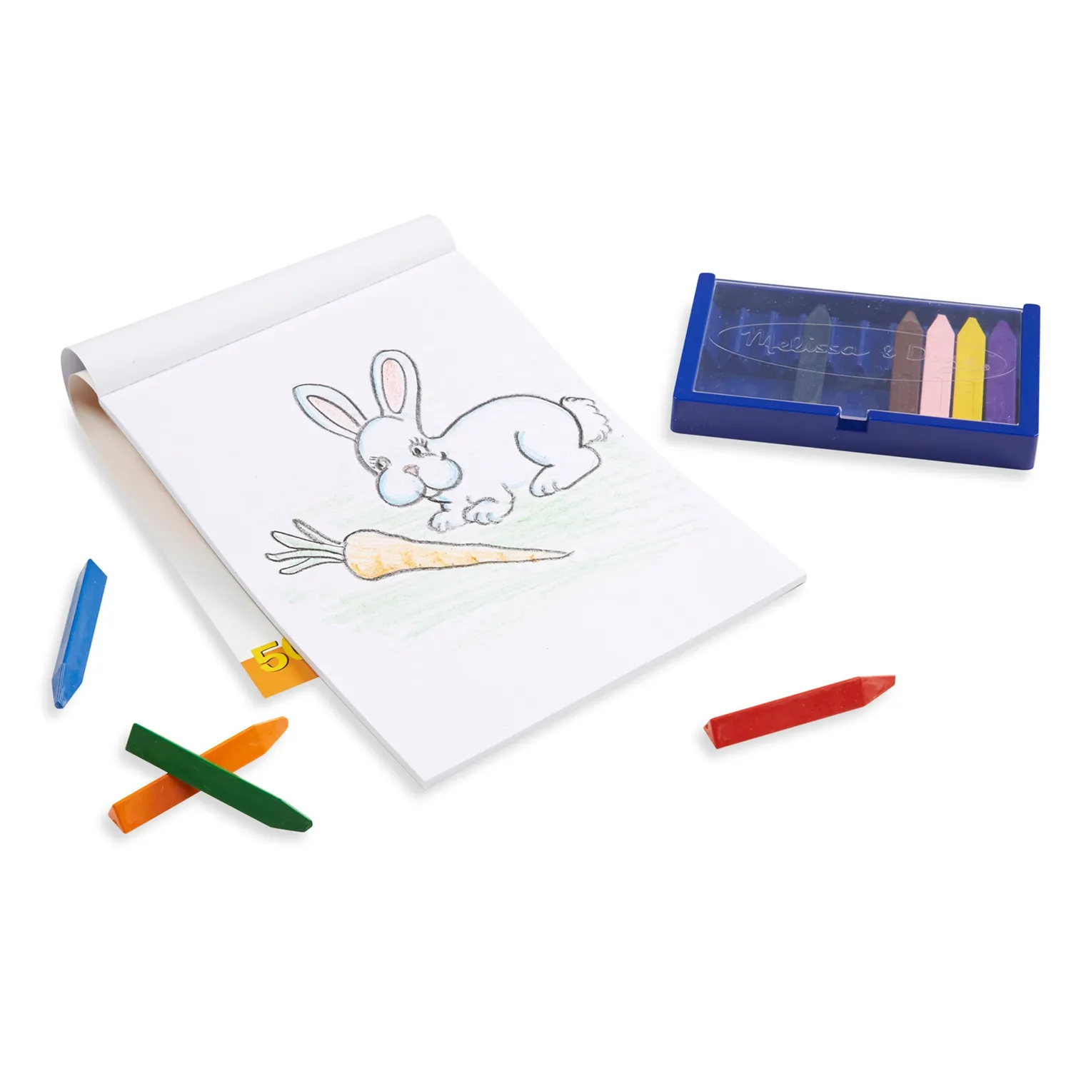 Melissa & Doug Tekenpapier Tekenblok 23x30 cm wit