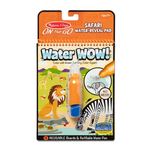 Melissa & Doug Water Wow! Safari watermalboek herbruikbaar