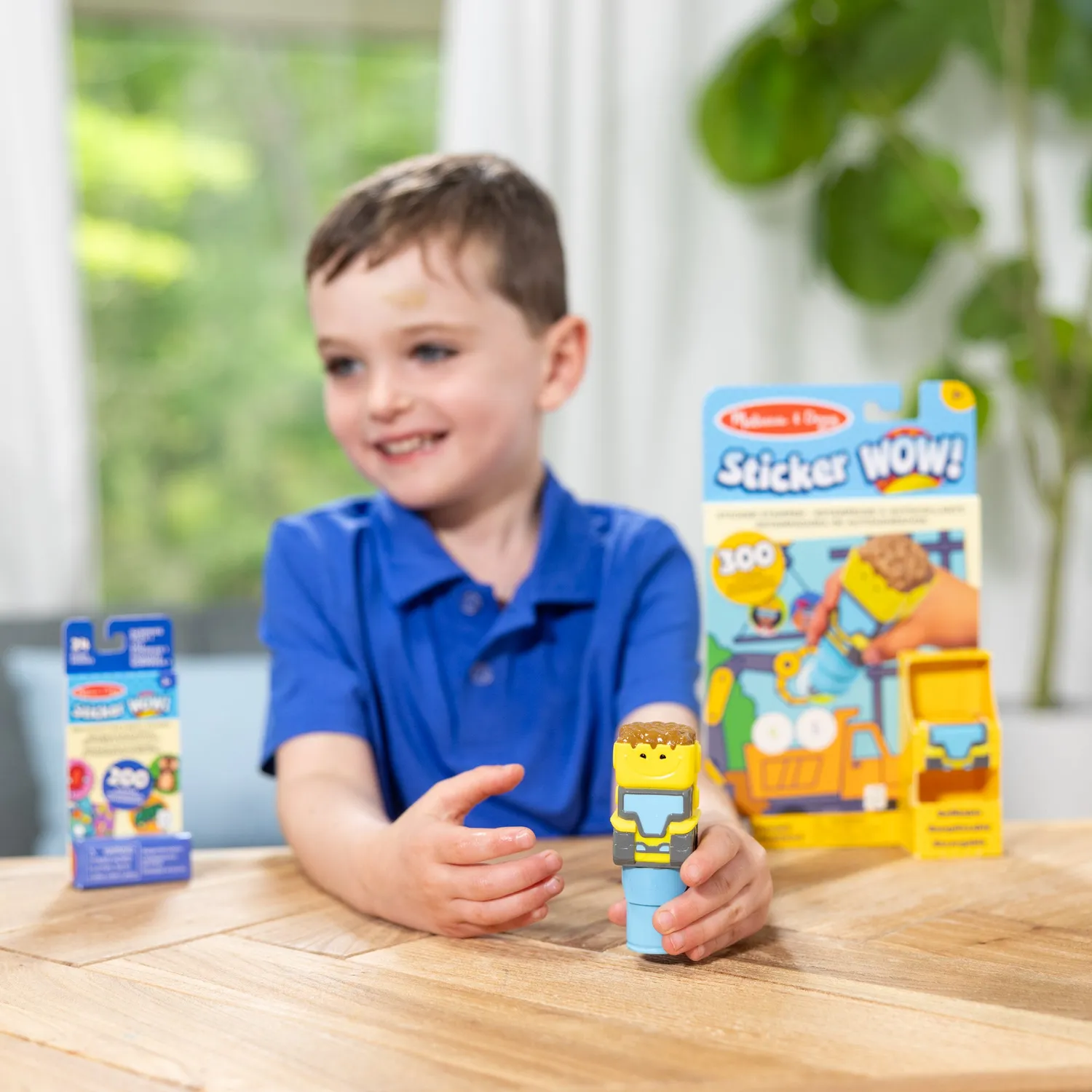 Melissa & Doug Sticker WOW! Bulldozer stickerboek bouwplaats