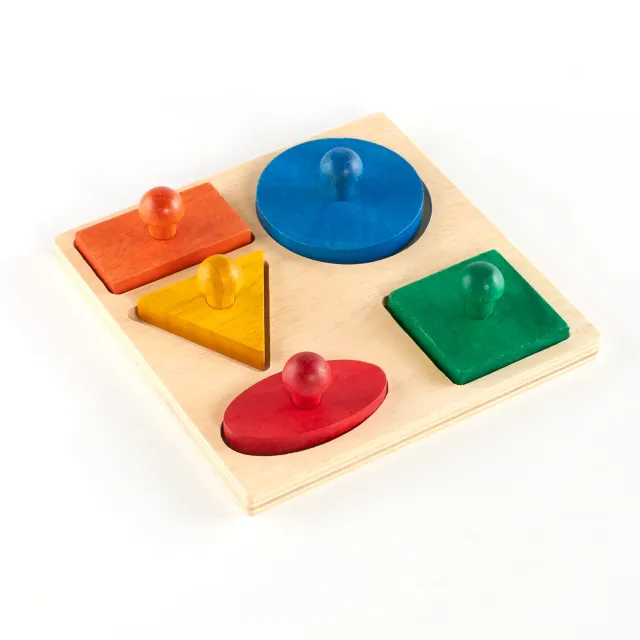 Guidecraft Geo Puzzle Board vormenpuzzel hout