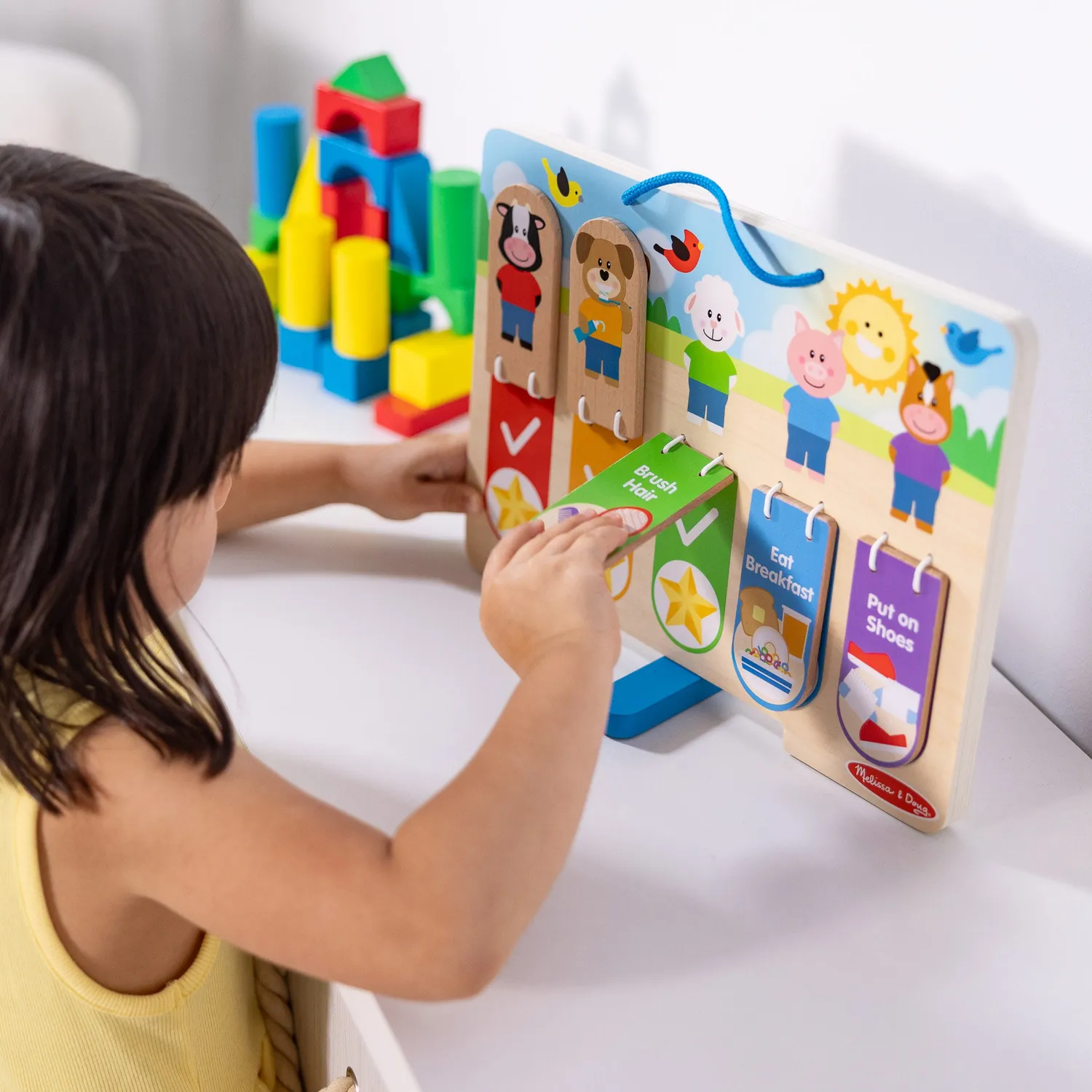 Melissa & Doug My Daily Routines Chart routinebord ochtend en bedtijd