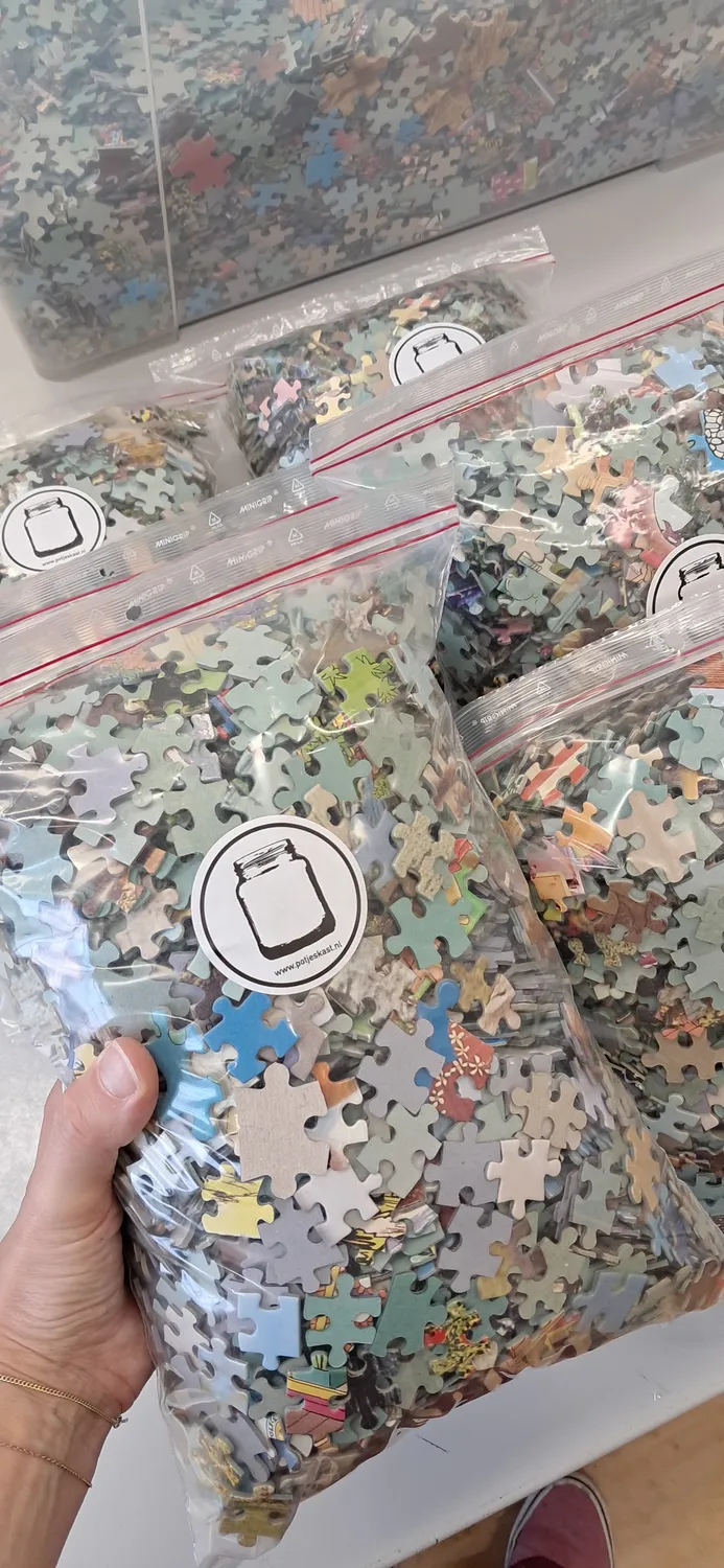 De Potjeskast Puzzelstukjes speelbakvulling 2 kilo
