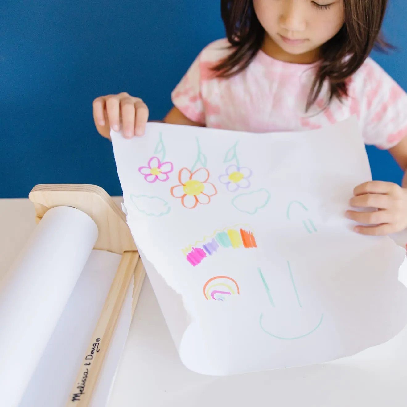 Melissa & Doug Tafel Papierrolhouder Houten met Rol
